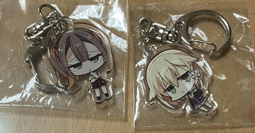 Amazon.co.jp: ゆずソフト ジト目 アクリルキーホルダー 2点